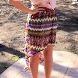 Forever 21 | Tribal High Low Skirt